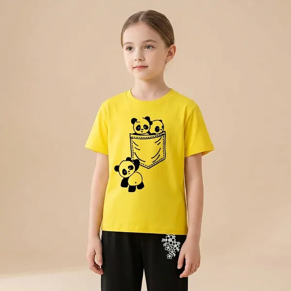 Yellow_And_Black_Pocket_Panda_Printed_T-Shirt_And_Palazzo_For_Baby_Girl