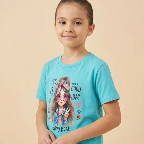 Aqua_Blue_And_Black_Its_Good_Day_Printed_T-Shirt_And_Palazzo_For_Baby_Girl