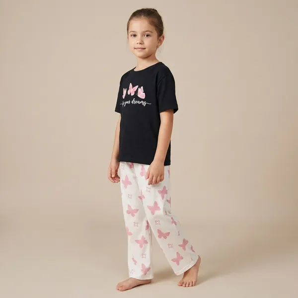 Multicolor_Live_Your_Dream_Printed_T-Shirt_And_Palazzo_For_Baby_Girl