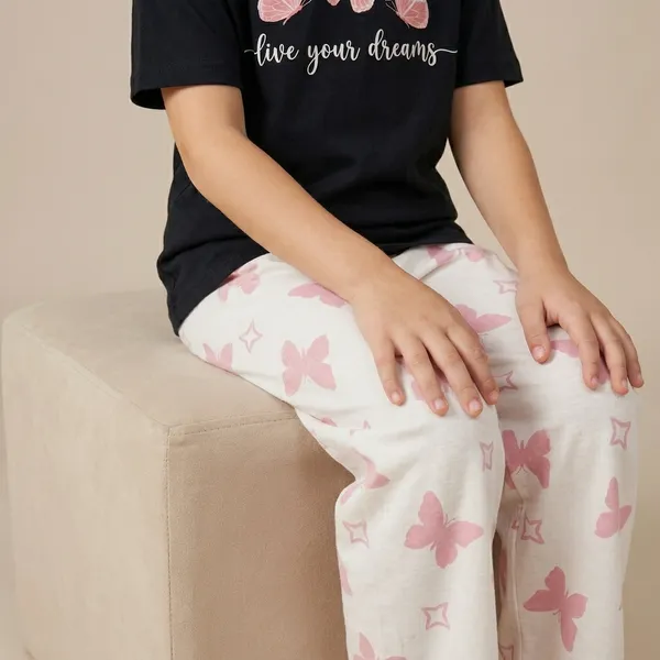 Multicolor_Live_Your_Dream_Printed_T-Shirt_And_Palazzo_For_Baby_Girl