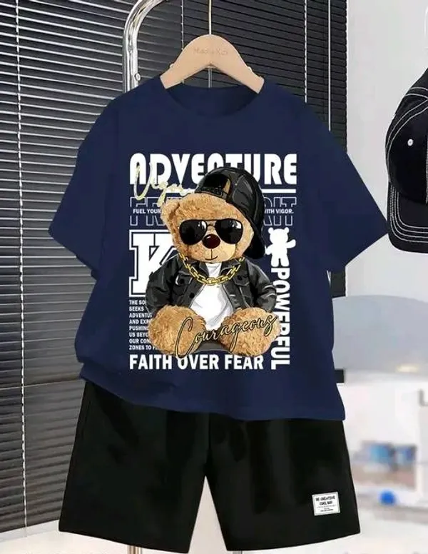 Navy_Blue_And_Black_Adventure_Panda_Printed_T-Shirt_And_Bottom_Set_For_Baby_Girl