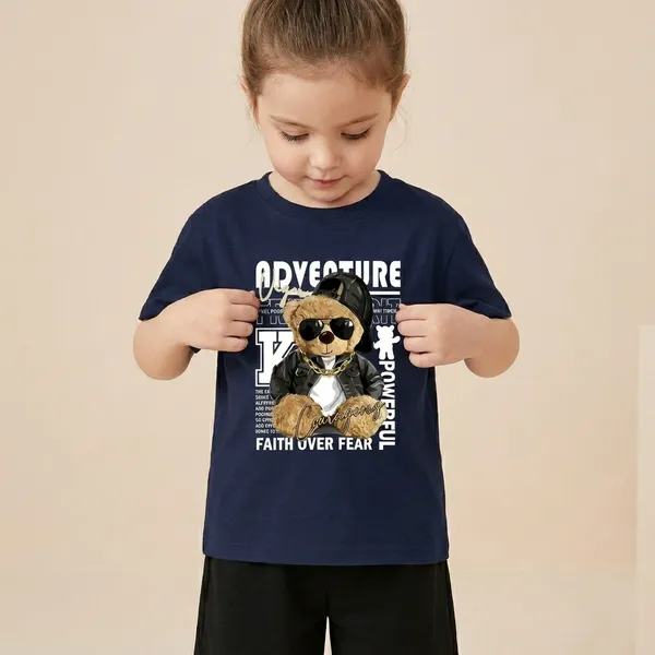 Navy_Blue_And_Black_Adventure_Panda_Printed_T-Shirt_And_Bottom_Set_For_Baby_Girl