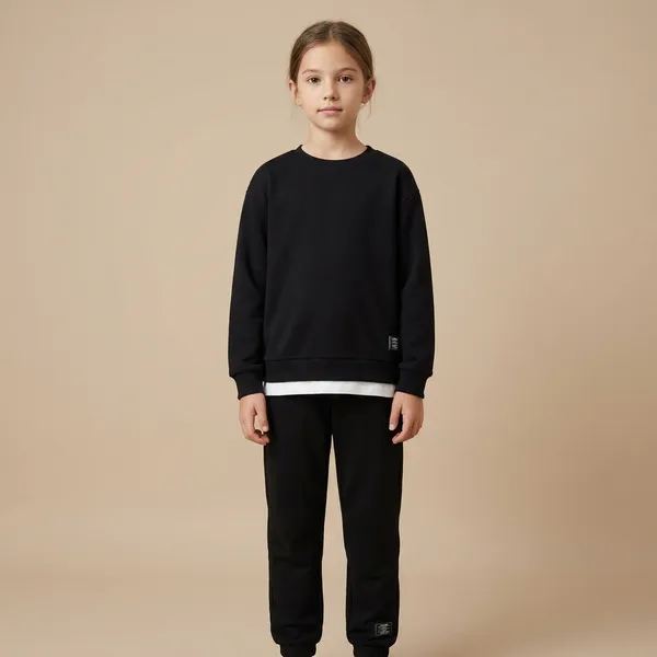 White_Bordered_Black_Top_Bottom_Set_For_Baby_Girls