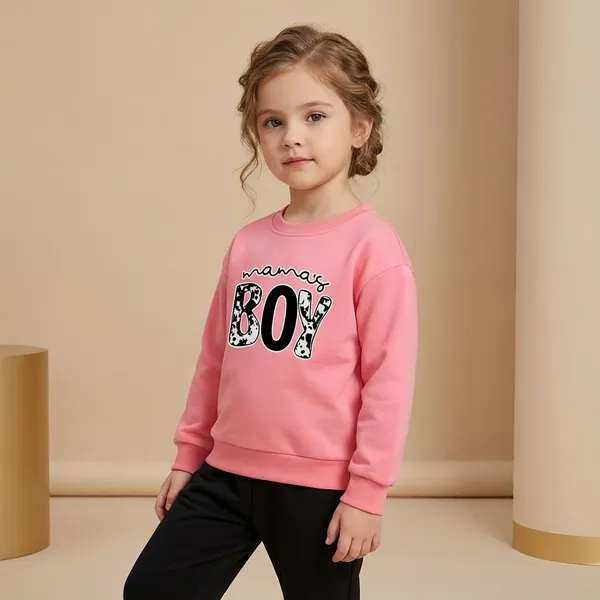 Dark_Pink_And_Black_Mamas_Boy_Printed_Top_Bottom_Set_For_Baby_Girls