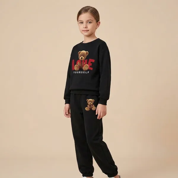 Black_Love_Yourself_Printed_Top_Bottom_Set_For_Baby_Girls