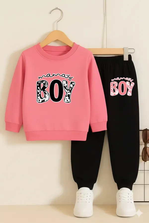 Dark_Pink_And_Black_Mamas_Boy_Printed_Top_Bottom_Set_For_Baby_Girls