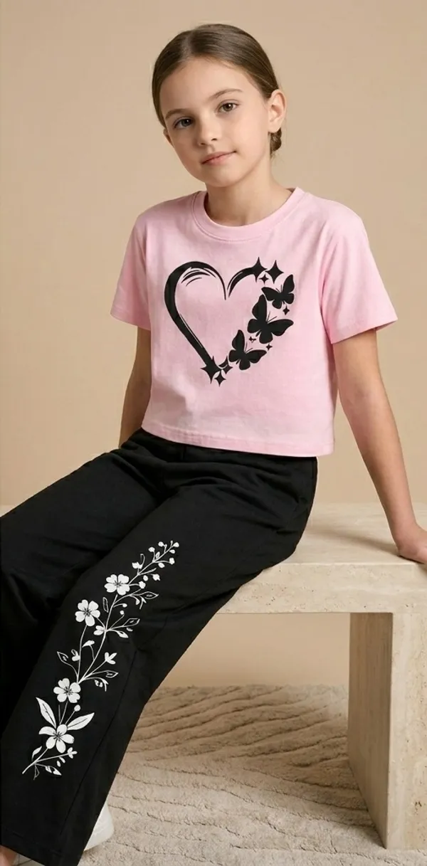 Pink_And_Black_Love_Printed_T-Shirt_And_Palazzo_For_Baby_Girl