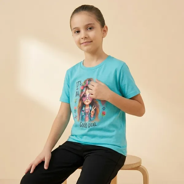 Aqua_Blue_And_Black_Its_Good_Day_Printed_T-Shirt_And_Palazzo_For_Baby_Girl