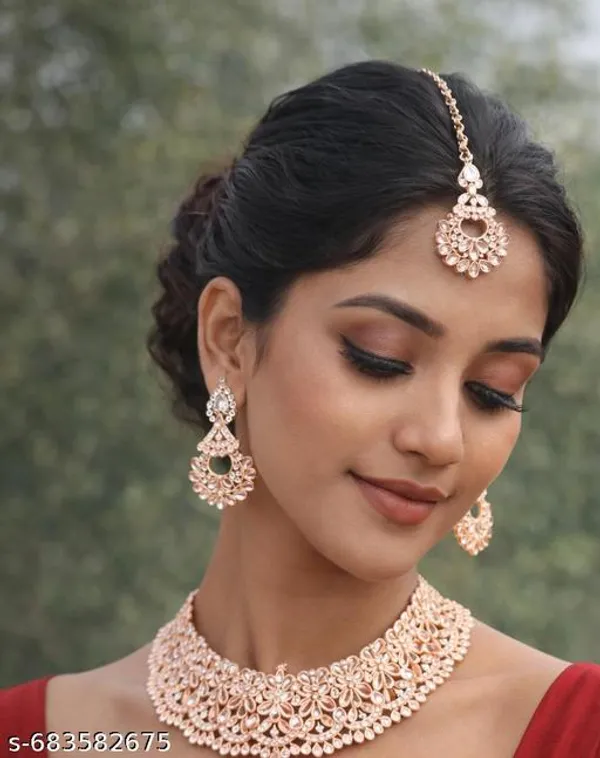 Pink_And_Rose_Gold_Premium_Traditional_Brass_Necklace_Set_For_Women