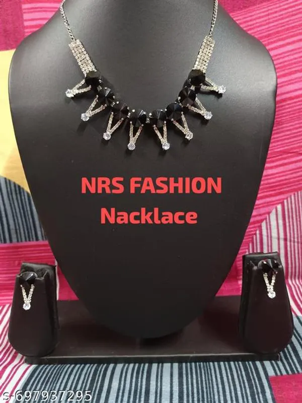 Black_Stone_Necklace_Set_For_Women_For_Women