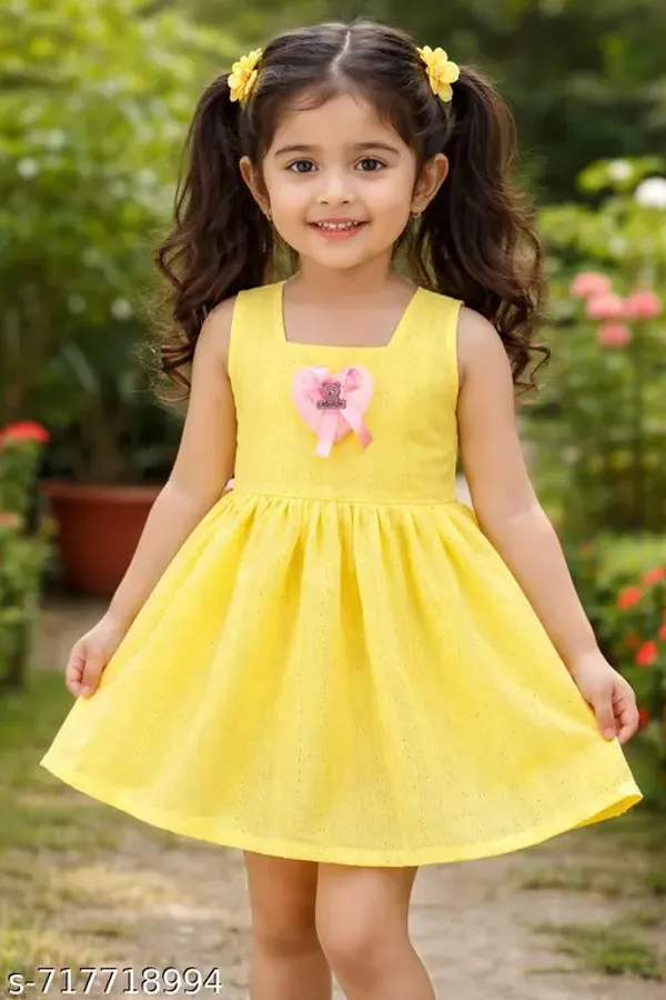 Yellow_Premium_Cotton_Linen_Rani_Frock_For_Kids_Girl
