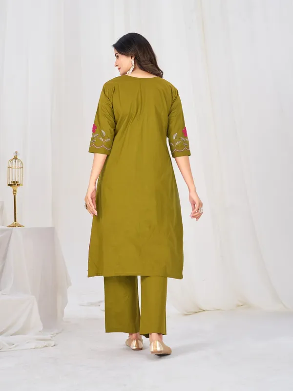 BBV_Couture_Yellow_Green_Pure_Cotton_Anarkali_Kurt_Set_Pure_Cotton|_Heavy_Embroidery_|_2M_Anarkali_Flair_|_3-Piece_Set_|_M–3XL