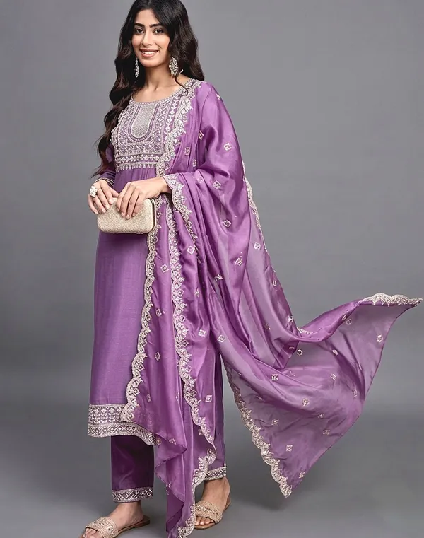 Lavender_Viscose_Salwar_Kurta_Dupatta_For_Women