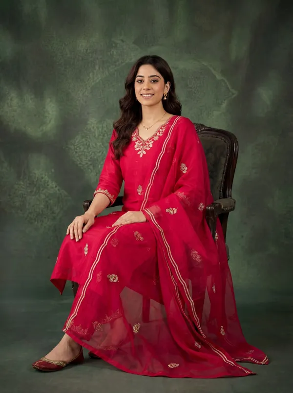 Rani_Pink_Cotton_Blend_Salwar_Kurta_Dupatta_For_Women