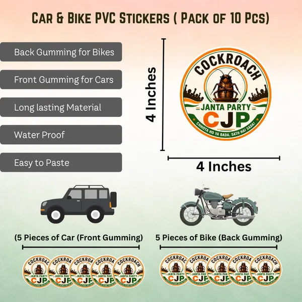 Cockroach_-_CJP_Car_&_Bike_Sticker_(Pack_Of_10)