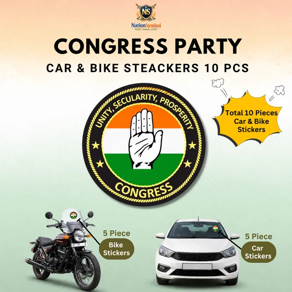 Congress_Party_Car_&_Bike_Sticker_(Pack_Of_10)