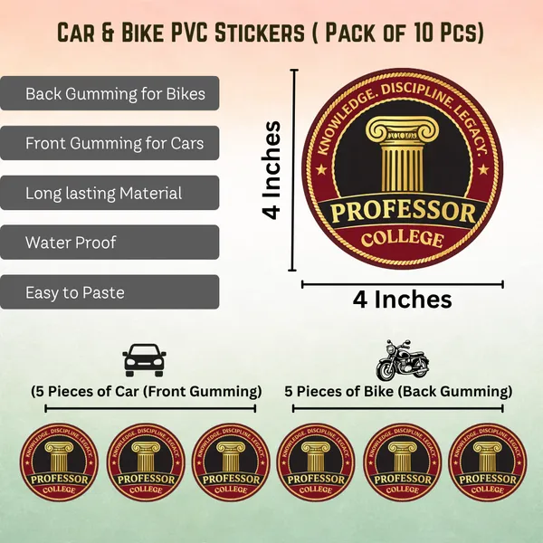 Professor_Car_&_Bike_Sticker_(Pack_Of_10)