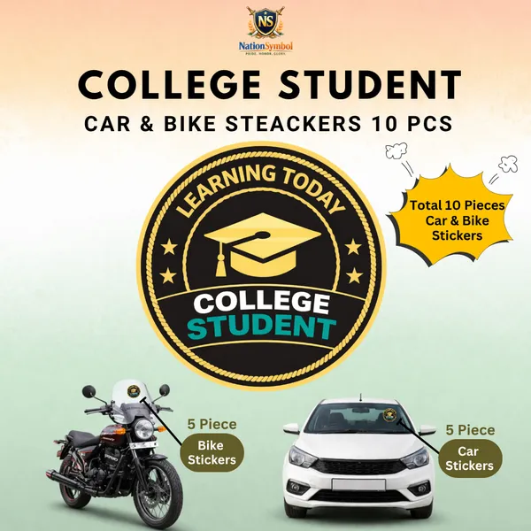 College_Student_Car_&_Bike_Sticker_(Pack_Of_10)