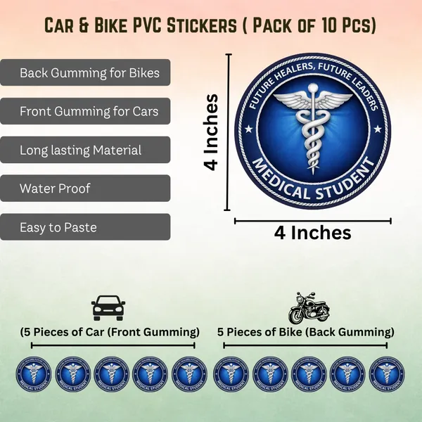 Medical_Students_(Doctor)_Car_&_Bike_Sticker_(Pack_Of_10)