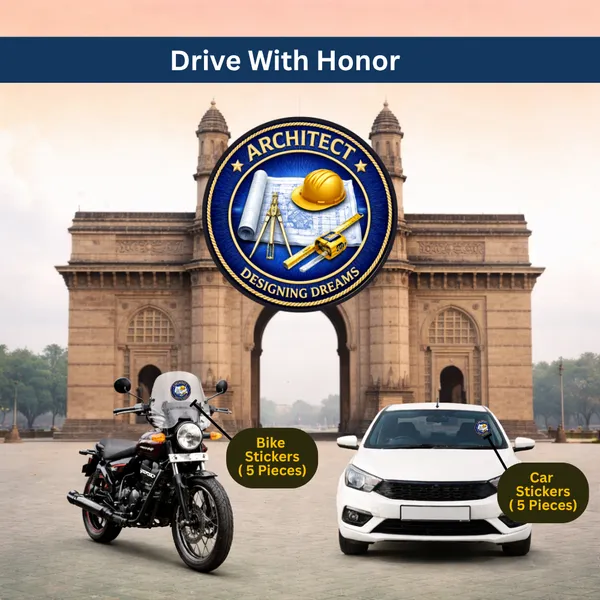 Architect-_White_Car_&_Bike_Sticker_(Pack_Of_10)