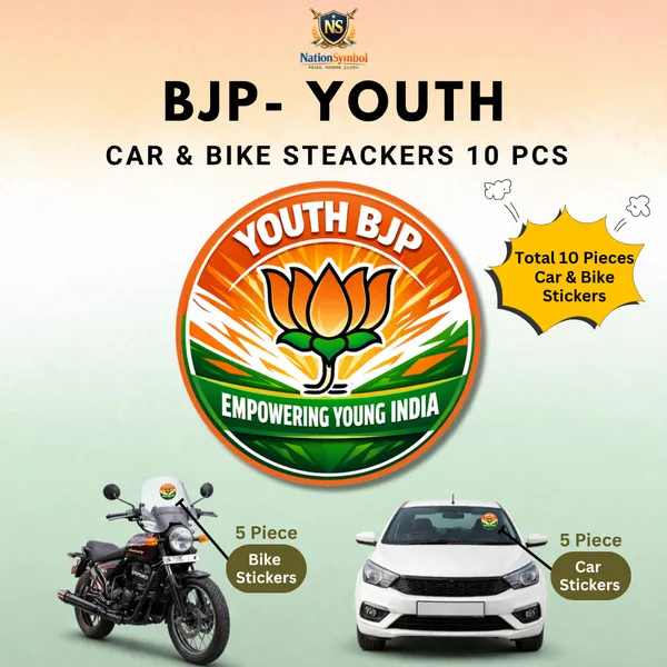 BJP_Youth_Car_&_Bike_Sticker_(Pack_Of_10)