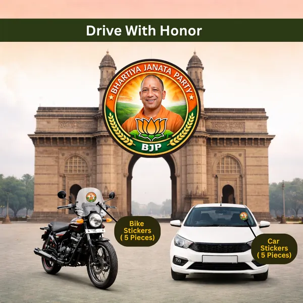 BJP_with_Yogi_Ji_Car_&_Bike_Sticker_(Pack_Of_10)