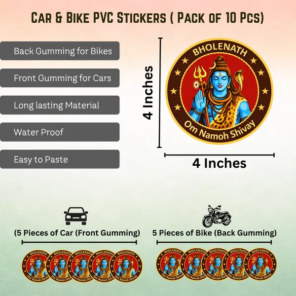 Bholenath_Car_&_Bike_Sticker_(Pack_Of_10)
