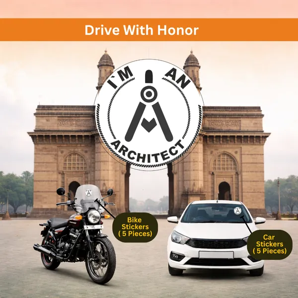 Architect-_White_Car_&_Bike_Sticker_(Pack_Of_10).