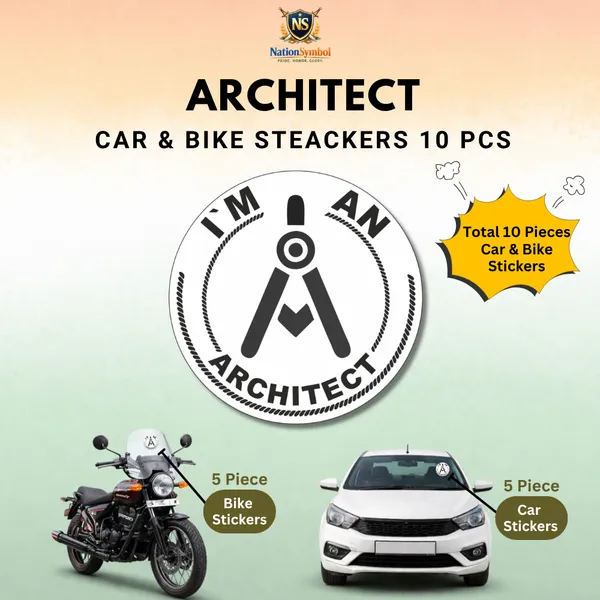Architect-_White_Car_&_Bike_Sticker_(Pack_Of_10).