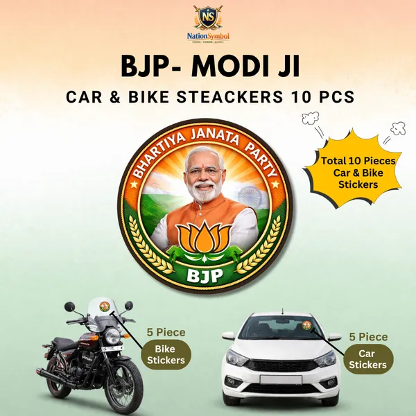 BJP_with_Modi_Ji_Car_&_Bike_Sticker_(Pack_Of_10)