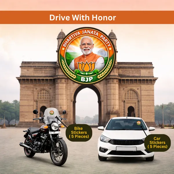 BJP_with_Modi_Ji_Car_&_Bike_Sticker_(Pack_Of_10)