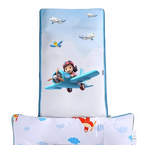 Blue_Pure_Cotton_Breathable_Sleeping_Bag_With_Smooth_Zipper_Carry_Nest_Bedding_For_Newborn_Baby