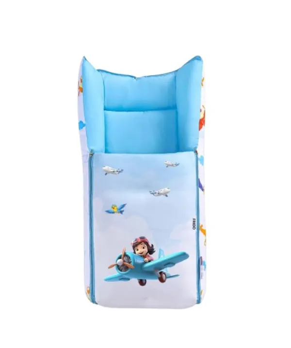 Blue_Pure_Cotton_Breathable_Sleeping_Bag_With_Smooth_Zipper_Carry_Nest_Bedding_For_Newborn_Baby