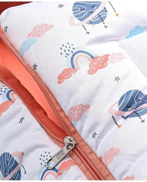 White_Pure_Cotton_Breathable_Sleeping_Bag_With_Smooth_Zipper_Carry_Nest_Bedding_For_Newborn_Baby