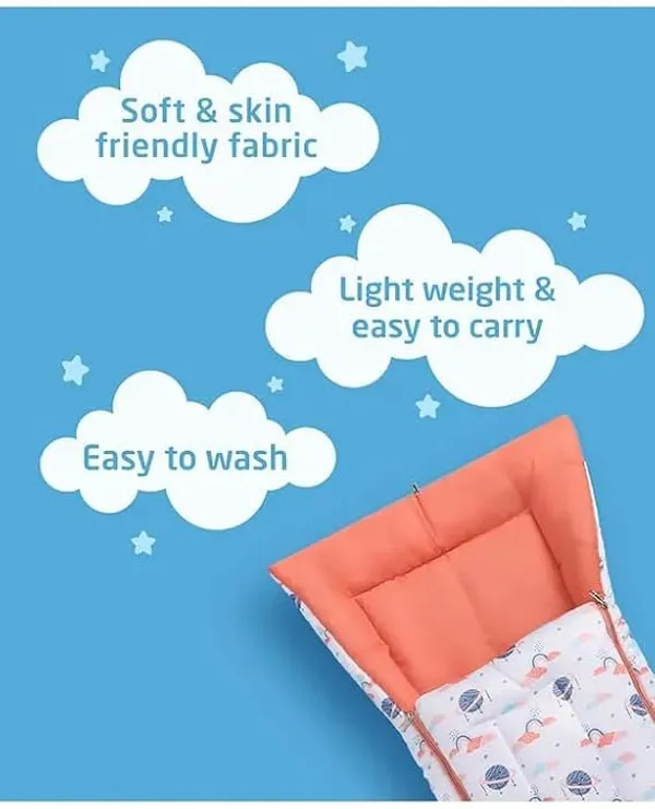 White_Pure_Cotton_Breathable_Sleeping_Bag_With_Smooth_Zipper_Carry_Nest_Bedding_For_Newborn_Baby