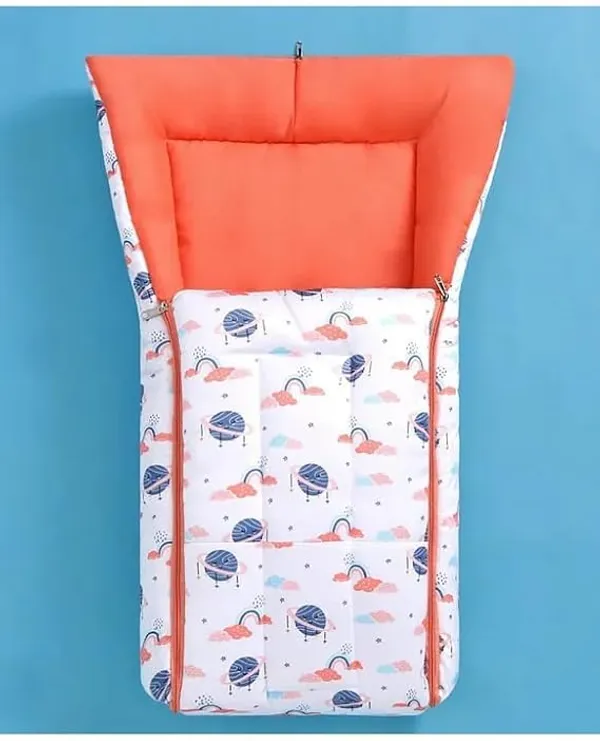 White_Pure_Cotton_Breathable_Sleeping_Bag_With_Smooth_Zipper_Carry_Nest_Bedding_For_Newborn_Baby