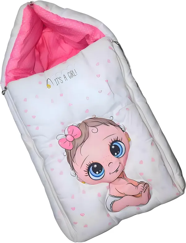 Pink_Pure_Cotton_Breathable_Sleeping_Bag_With_Smooth_Zipper_Carry_Nest_Bedding_For_Newborn_Baby