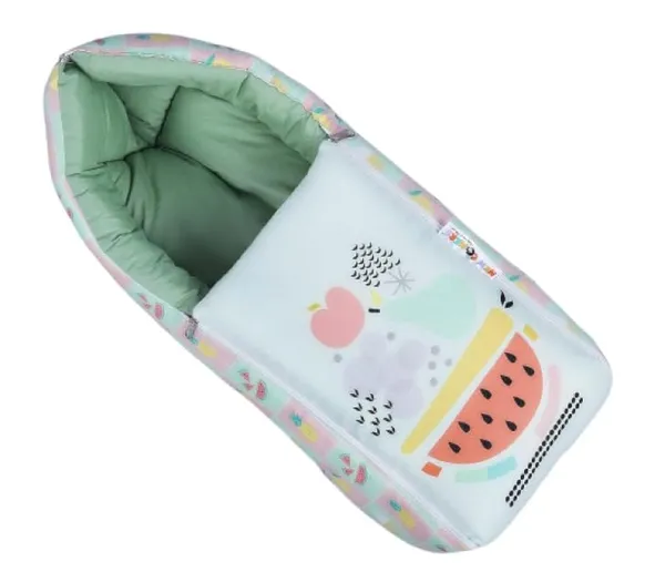 Green_Pure_Cotton_Breathable_Sleeping_Bag_With_Smooth_Zipper_Carry_Nest_Bedding_For_Newborn_Baby