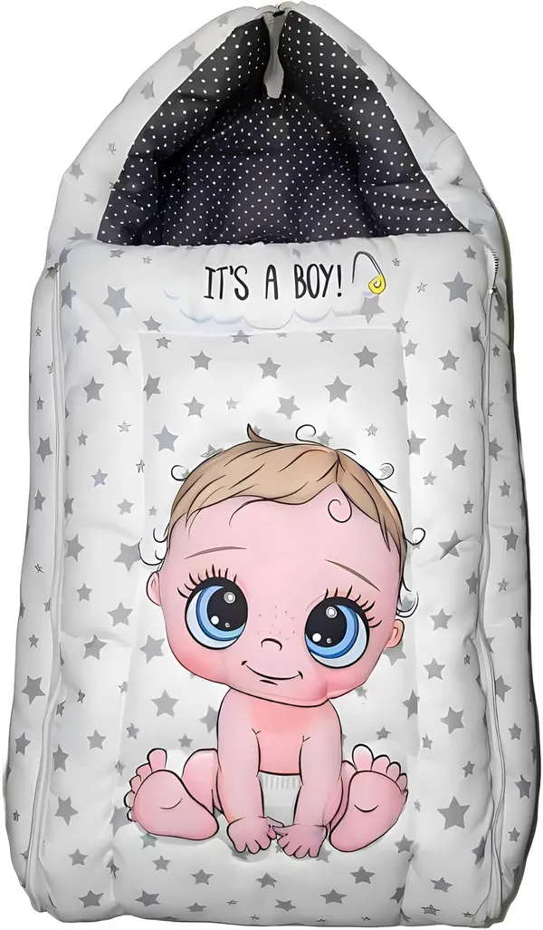 White_Pure_Cotton_Breathable_Sleeping_Bag_With_Smooth_Zipper_Carry_Nest_Bedding_For_Newborn_Baby