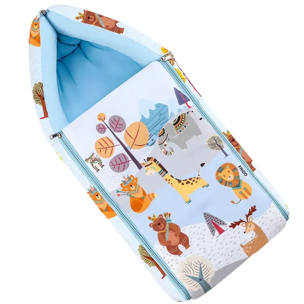 Blue_Pure_Cotton_Breathable_Sleeping_Bag_With_Smooth_Zipper_Carry_Nest_Bedding_For_Newborn_Baby
