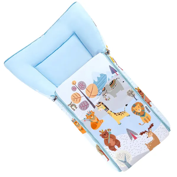 Blue_Pure_Cotton_Breathable_Sleeping_Bag_With_Smooth_Zipper_Carry_Nest_Bedding_For_Newborn_Baby