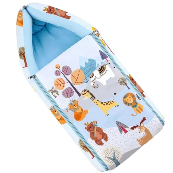 Blue_Pure_Cotton_Breathable_Sleeping_Bag_With_Smooth_Zipper_Carry_Nest_Bedding_For_Newborn_Baby