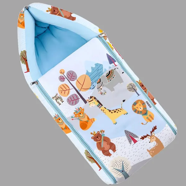Blue_Pure_Cotton_Breathable_Sleeping_Bag_With_Smooth_Zipper_Carry_Nest_Bedding_For_Newborn_Baby