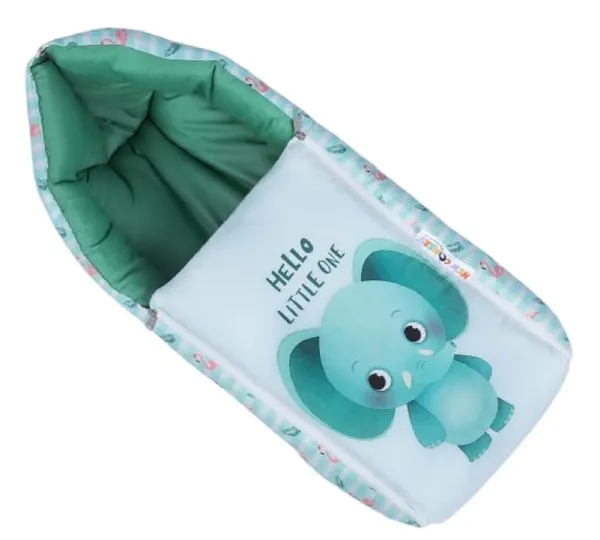 Green_Pure_Cotton_Breathable_Sleeping_Bag_With_Smooth_Zipper_Carry_Nest_Bedding_For_Newborn_Baby