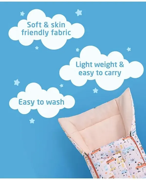 White_Pure_Cotton_Breathable_Sleeping_Bag_With_Smooth_Zipper_Carry_Nest_Bedding_For_Newborn_Baby