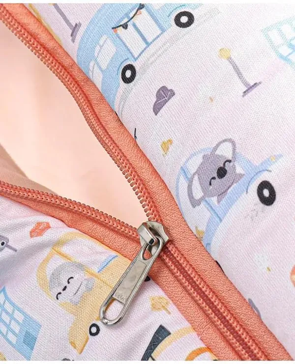 White_Pure_Cotton_Breathable_Sleeping_Bag_With_Smooth_Zipper_Carry_Nest_Bedding_For_Newborn_Baby