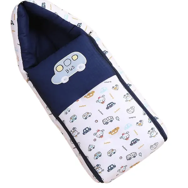 Blue_Pure_Cotton_Breathable_Sleeping_Bag_With_Smooth_Zipper_Carry_Nest_Bedding_For_Newborn_Baby