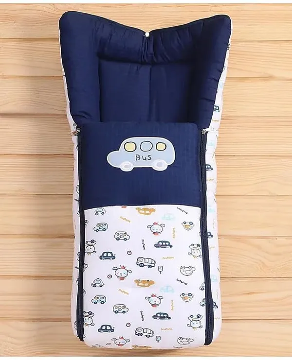 Blue_Pure_Cotton_Breathable_Sleeping_Bag_With_Smooth_Zipper_Carry_Nest_Bedding_For_Newborn_Baby