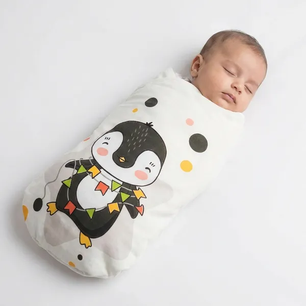White_Pure_Cotton_Breathable_Sleeping_Bag_With_Smooth_Zipper_Carry_Nest_Bedding_For_Newborn_Baby