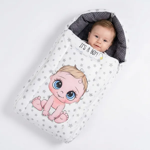 White_Pure_Cotton_Breathable_Sleeping_Bag_With_Smooth_Zipper_Carry_Nest_Bedding_For_Newborn_Baby